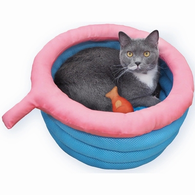 猫のベッド】夏のクール猫用品 ひんやり遊べるサマーベッド わくわく